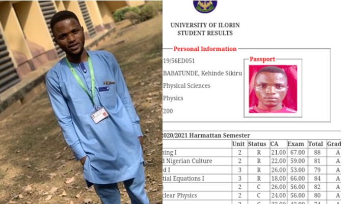 Nigerians Hail UNILORIN Student As He Shares Outstanding 200 Level ...