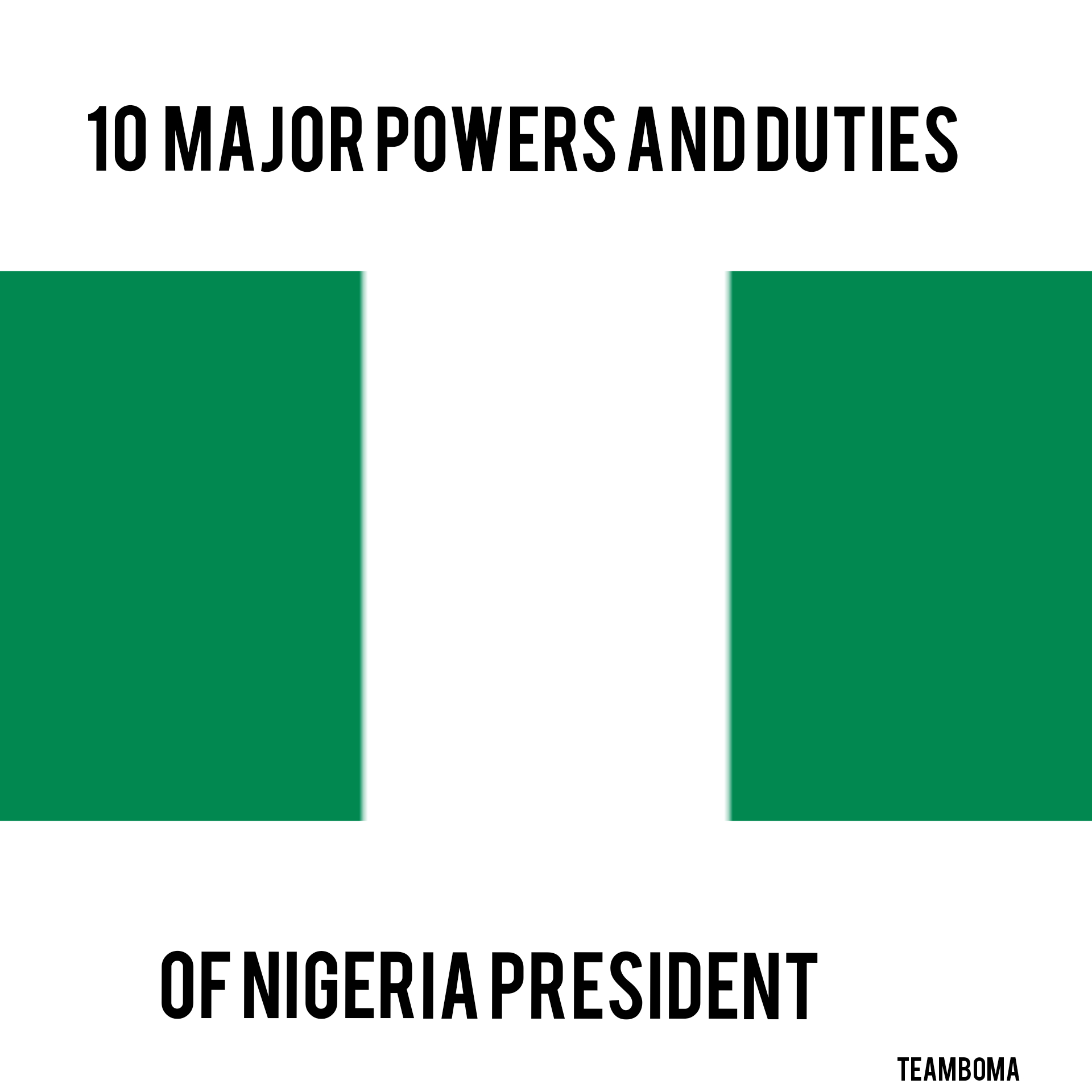 10 Major Powers And Duties Of The President Of Nigeria